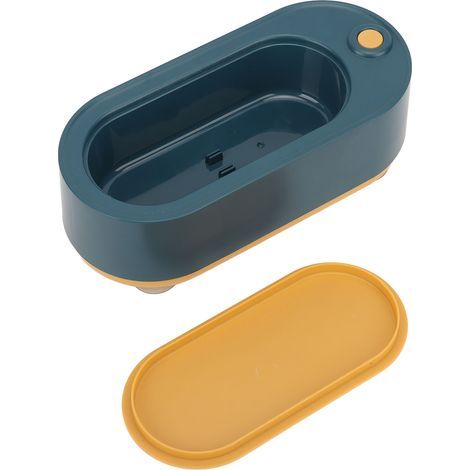 Mini-Ultraschallreiniger für unterwegs, ideal für Ringe, Brillen, Münzen und Halsketten – Dunkelgrün (1/5)