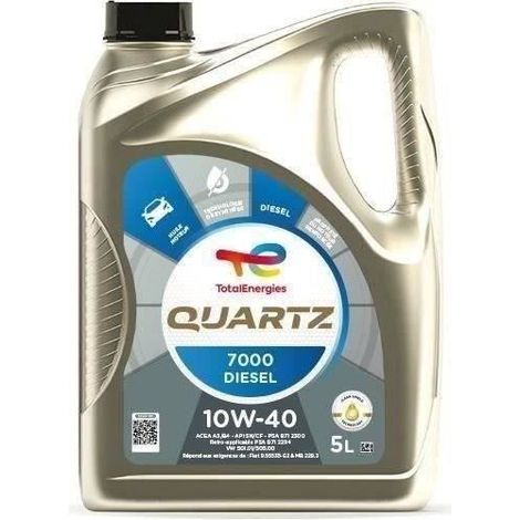 TOTAL Quartz 7000 Diesel 10W40 - Olio motore - 5 L (1/2)