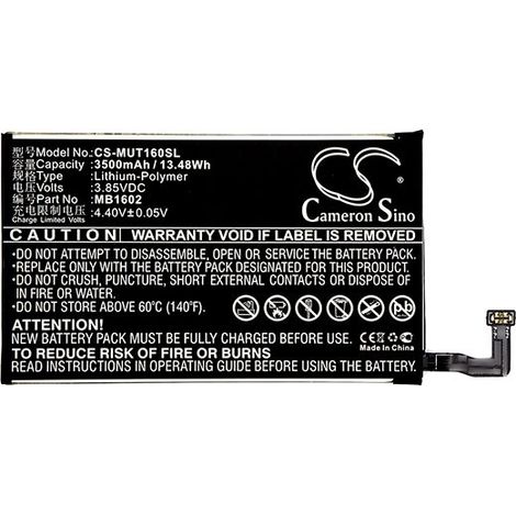 NX - Batterie téléphone, smartphone, GSM pour Meitu 3.85V 3500mAh - MB1602 (1/2)