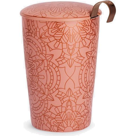 Tasse en porcelaine à double paroi avec infuseur - Mandala Power (1/3)