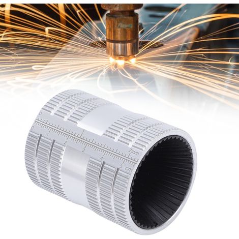 Alésoirs de tuyaux internes/externes de 1/4 pouce à 1-3/8 pouce, petits outils d'alésage et d'ébavurage de tuyaux adaptés aux tuyaux en acier inoxydable, en cuivre, en aluminium et en PVC de 6 mm à 36 (1/5)