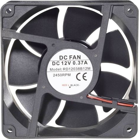 RD12038B12M 189263 Axiallüfter, 12 V/DC, 172 m³/h (L x B x H), 120 x 120 x 38 mm, 1 Stück S881231 (1/5)