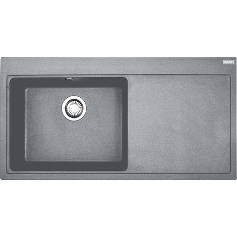 Franke Mythos - Lavello in granito MTG 611/2, 100x52 cm, pietra grigia 114.0150.007