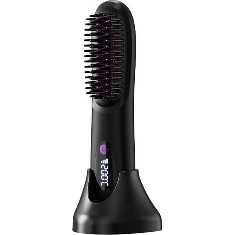 Brosse coiffante sans fil – Noir – Lisser et volumiser – Compacte – Cheveux courts (1/5)
