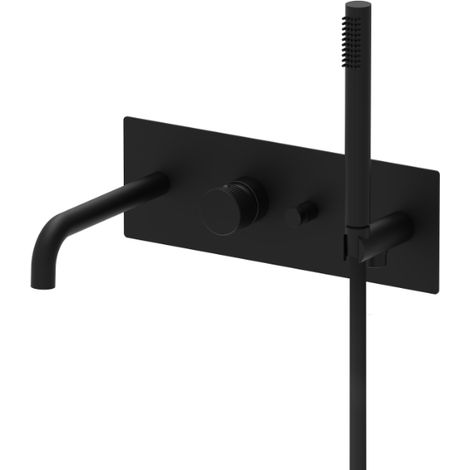 Miscelatore incasso per vasca Paffoni serie Jo JO001NO Ottone - Nero opaco
