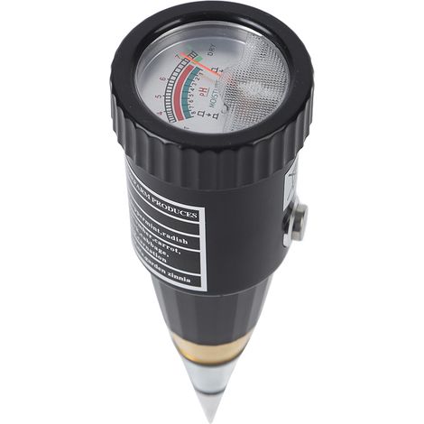 Testeur de sol 2 en 1 : cône, humidimètre, pH-mètre, instrument de mesure de l'humidité et du pH pour plantes d'extérieur (1/5)