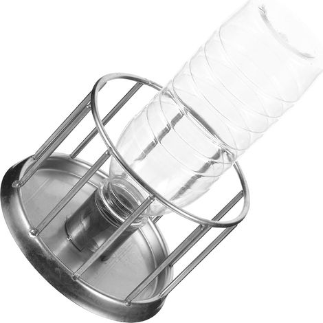 Distributeur d'eau en Acier Inoxydable pour Tortues, Bol Compact Anti-éclaboussures Multifonctionnel, Accessoire pour Terrarium d'Usage Quotidien (1/5)
