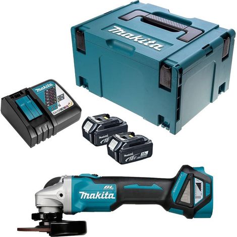 Winkelschleifer 18V LXT Ø125 mm (2x3,0 Ah) in MAKPAC - MAKITA DGA511RFJ