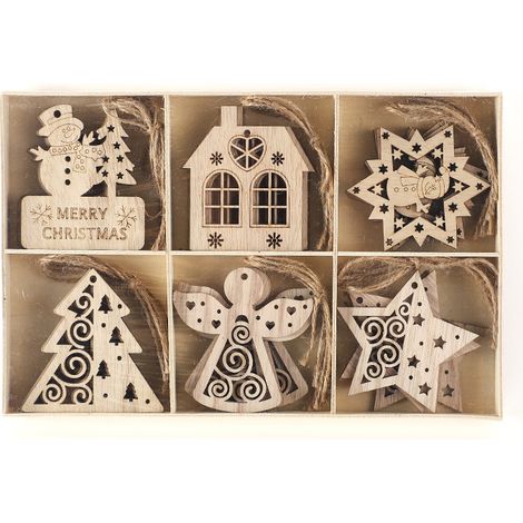 Lot 30 serviettes Noël motif pin 8x8 cm (1/2)