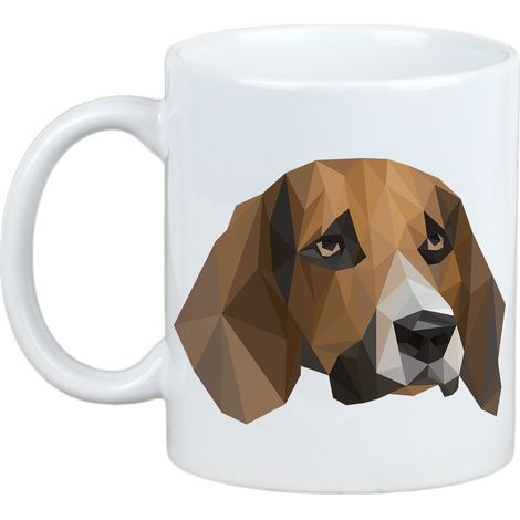 Beagle - taza con una foto y la inscripción perro geométrico Art-Dog (1/5)