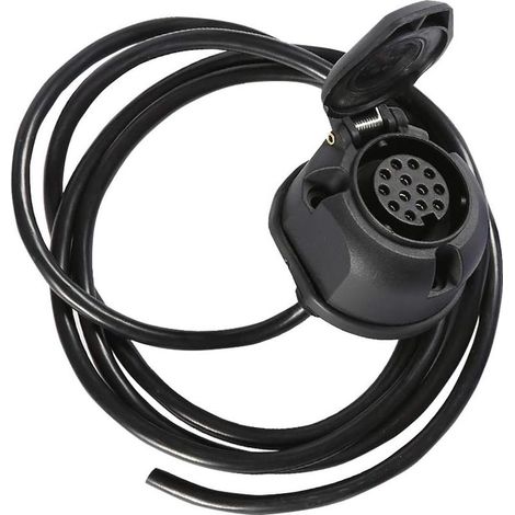 Prise de Remorque 13 Broches Pré-câblée Faisceau Connecteurs 13 Voies avec 2M Câble à 8 Fils Adaptateur Électrique pour Camion RV Caravane Ou Autre Véhicule Commercial (1/5)
