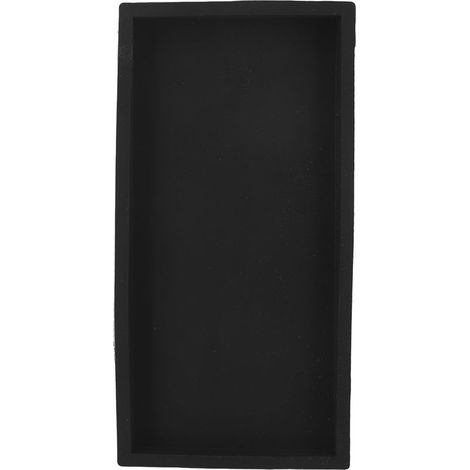 Plateau de Rangement en Silicone Noir pour Cuisine et Salle de Bain - Organisateur Cosmétique Compact (1/5)