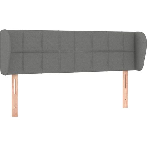Maison Exclusive - Testiera ad Orecchio Grigio Scuro 147x23x78/88 cm in Tessuto (1/5)