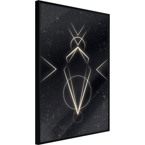 Affiche Murale Encadrée "First Contact" 30 x 42 cm Noir