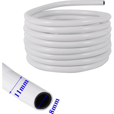 Tuyau d'arrosage en PVC (3/8 pouces, 20 mètres) pour jardin, avec buse d'irrigation goutte à goutte pour plantes et fleurs.