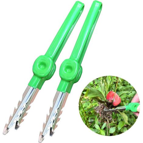2 Pièces Pince À Épiler De Jardin Portable Inoxydable Outil De Plantation Multifonctionnel Pour Jardinage Soins Des Plantes Et Entretien Des Succulentes Légère Et Facile À Utiliser (1/5)