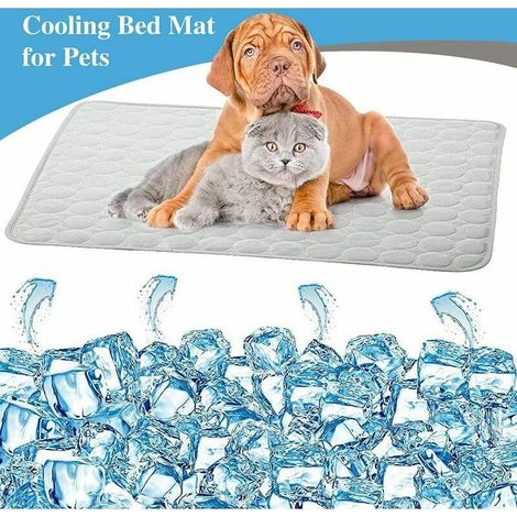 VURAHOME -Tapis Rafraichissant Chien, Tapis Refroidissant pour Chien, Tapis Réfrigérant pour Tous Les Chiens et Chats, Laissez Votre Animal de Compagnie Profiter de la fraîcheur Estivale, 70 x 55 cm