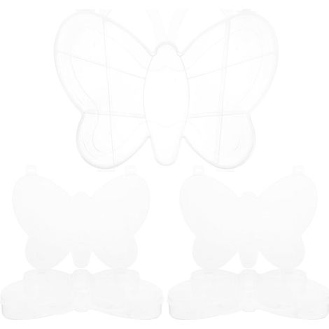 3 Pièces Boîte à Perles de Rangement en PP, Boîte à Perles, Grosse Capacité, Transparente, pour Écrous et Boulons, Rangement de Loisirs Créatifs, Vue Facile du Contenu (1/5)