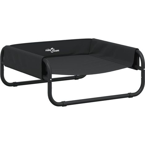 Lit surélevé pour chien tissu oxford et acier anthracite (1/5)