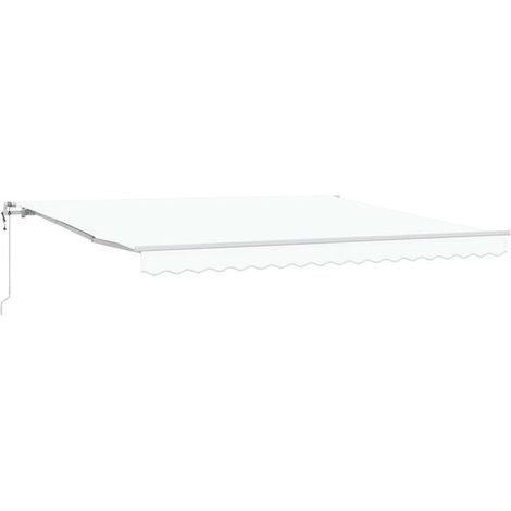 Store banne électrique rétractable, blanc, 400 x 300 cm (1/5)