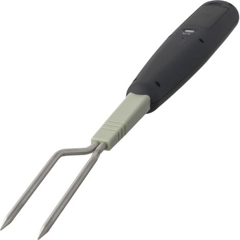 Thermomètre à viande en acier avec sonde fourchette pour barbecue (1/4)