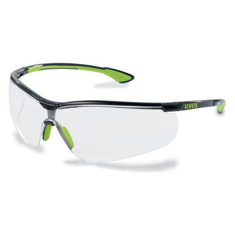 uvex sportstyle 9193265 Schutzbrille inkl. UV-Schutz Grün, Schwarz EN 166, EN 170 DIN 166, DIN 170