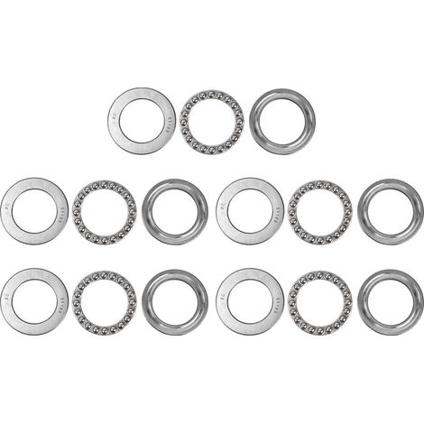 5 Roulements à Billes de Poussée 51109, Série Extra Légère en Acier pour Charges Axiales, Accessoires Industriels (1/5)