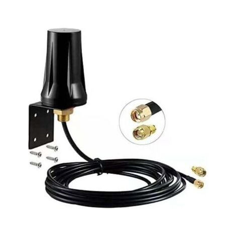 Pair 4G LTE Außenantenne SMA-Stecker MIMO 5dBi omnidirektional wasserdichte externe Antenne für 4G LTE Mobilfunkrouter Gateway Mobilfunkmodem Wildkameras