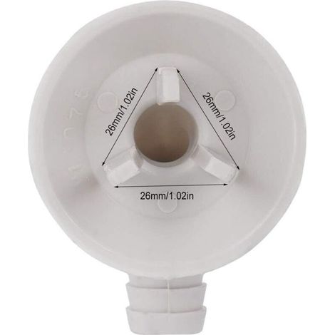 Raccord coudé 26 mm pour tuyau condensat Adapté aux climatiseurs mini‑split & fenêtre (1/5)