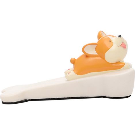 Butée de porte mignonne en forme d'animal, coupe-vent et antidérapante, avec motif chiot. Anti-collision et coupe-vent. Amusante et décorative. (1/5)