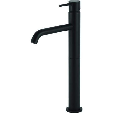 Mezclador para lavabo alto negro mate Gattoni Easy 2384/23NO  Negro mate - Sin Desagüe (1/2)