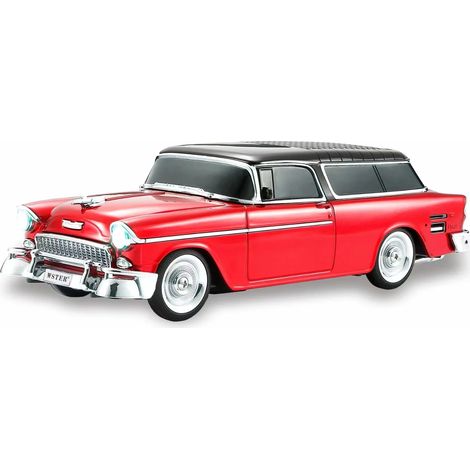 Enceinte Bluetooth en forme de voiture, compatible avec les cartes TF, les ports USB, la radio FM, les entrées auxiliaires, le mode mains libres, la technologie TWS et les effets lumineux.