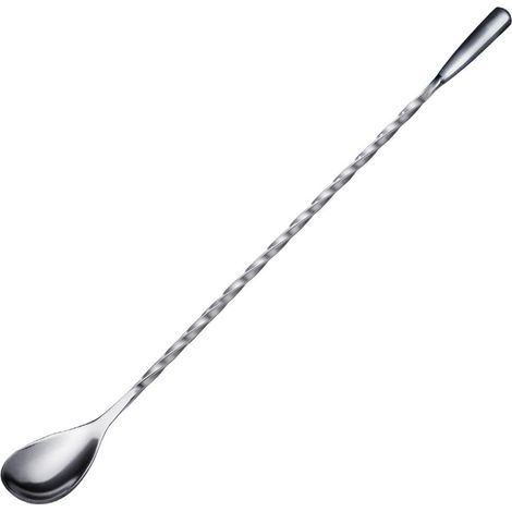 Westmark Cucchiaio da bar James – pratico accessorio da bar per miscelare i cocktail, cucchiaio a spirale di alta qualità per deliziosi long drink, manico lungo – acciaio inox 18/8 (1/4)