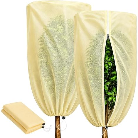 2 Pièces Voile Hivernage Plante Exterieur 120 x 180 cm, 60 g/m² (1/5)