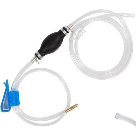 Pompe à siphon pour transfert de liquide, pompe à siphon manuelle pour eau, gaz, huile, carburant, bateau, moto, diesel, kit d'outils pour aquarium (ensemble complet 10 mm) (1/5)