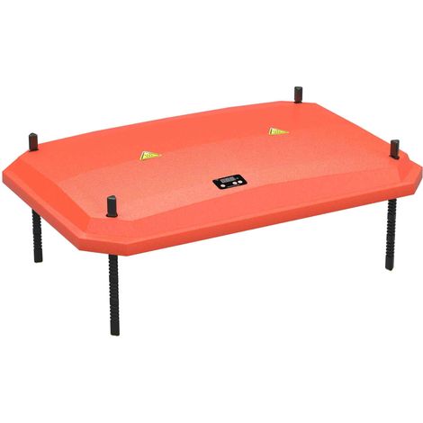 Fudajo Panneau chauffant – 40 x 60 cm – 66 W – pour élevage de 50 poussins au max. – Plaque de chauffage – éleveuse d'oisillons avec Thermostat