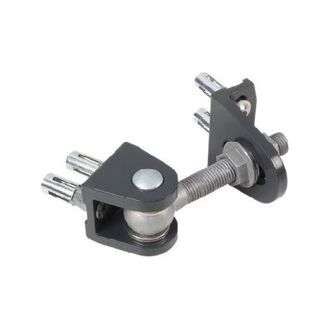 Locinox – Charnières 180° à visser pour bois dur – Boulon à œil M12 – Réglable en hauteur jusqu'à 17.5mm – Anti-vandalisme (1/2)