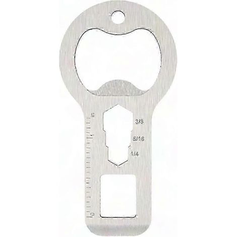 Magnetischer Flaschen- und Dosenöffner für den Kühlschrank, Kirchenschlüssel aus Edelstahl mit Kapselauffangbehälter (1/5)