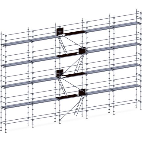 Echafaudage façadier 160 m² lisses planchers