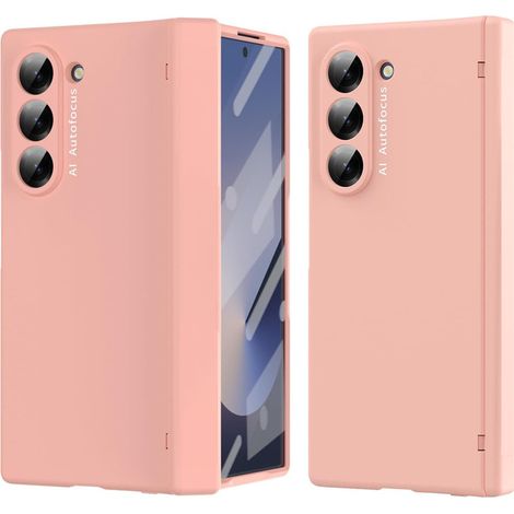 Custodia per Samsung Galaxy Z Fold6 5G, con vetro, rosa (1/5)
