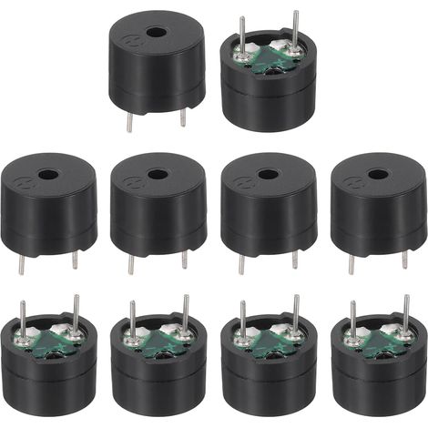 10 Pcs Passive Buzzer DC 1.5-5V Electric Buzzer Piezo Alarm (1/5)