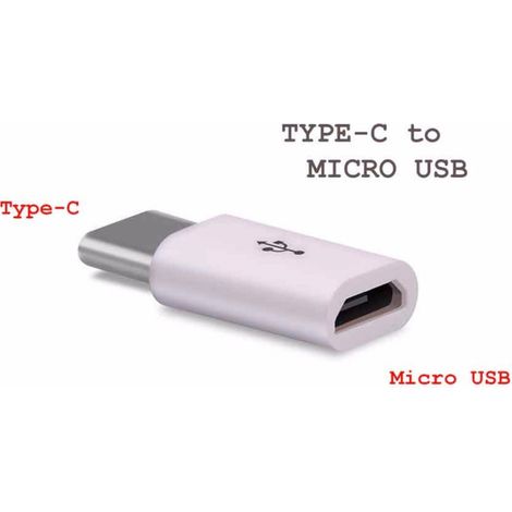 Trade Shop - MINI OTG ADAPTER-KONVERTER VON TYP-C STECKER AUF MIKROSCHALTER ALUMINIUM -