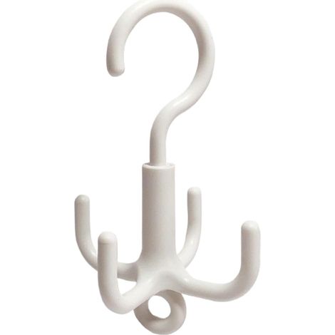 Porte-Cravates Organisateur De Soutiens-Gorge Gain De Place Avec 4 Crochets Porte-Chapeaux Tournant À 360 Degrés Pour Placard Pour Chambre Armoire Maison Soutien-Gorge Débardeur Cravate Écharpe (1/5)