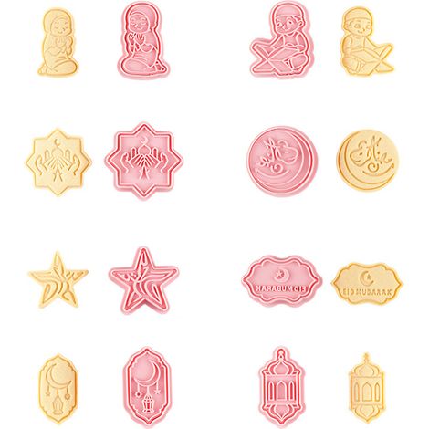 d emporte pièces Eid Mubarak 3D pour biscuits et pâte à