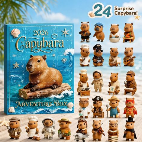 Calendrier de l'Avent 2026 - Décoration de Noël avec animaux (24 jours) - Ornements animaux 2D en acrylique pour la maison (1/5)