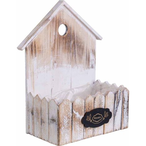 Soporte macetero de Madera cuadrado 26x13x33/11h cm (1/5)