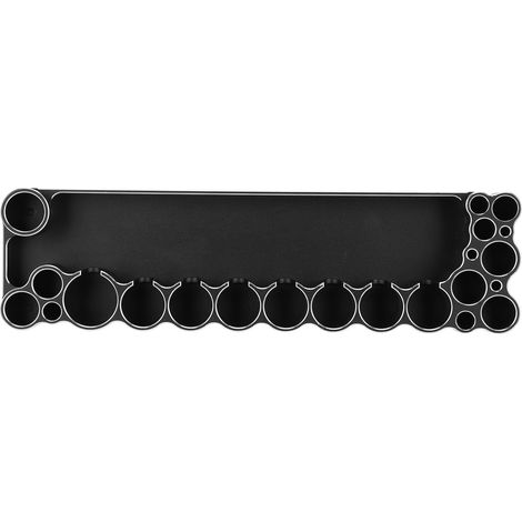 Support de rangement pour outils d'entretien de voitures miniatures en alliage d'aluminium, noir (1/5)