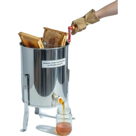 Extracteur de miel, en acier inoxydable, adapté pour 2 à 4 cadres, MULTI (1/2)