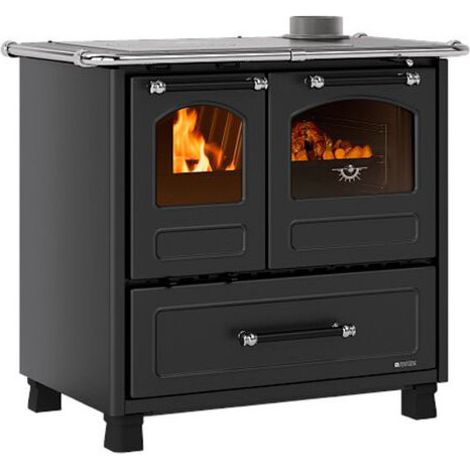 Poêle à bois – Famille VST Finition anthracite 96×61 h85 cm 8,0 kW – La Nordica