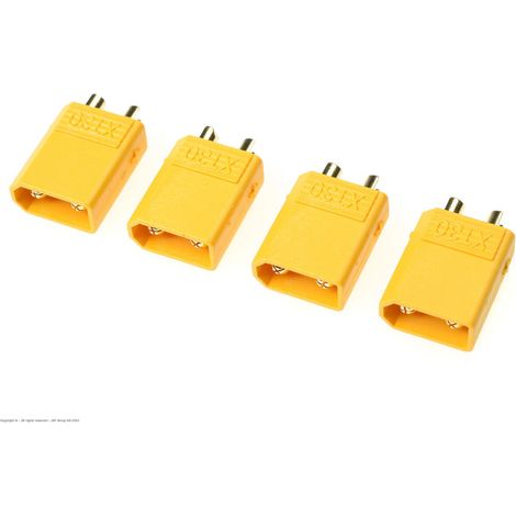 Revtec - Connector - XT-30 - Gold Plated - Female - 4 pcs